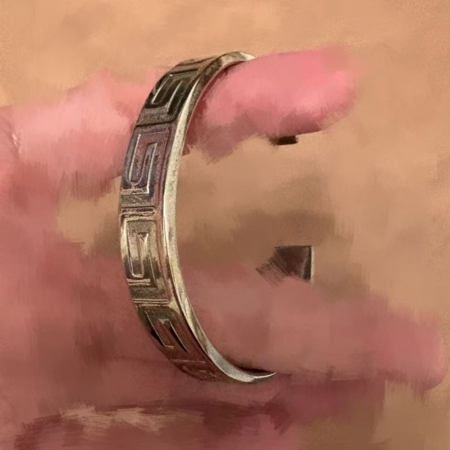 Gucci 雕刻手環 可調節925 純銀 (Sterling Silver)古馳-4