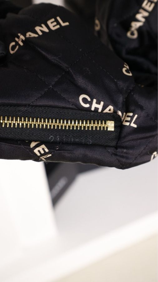 Chanel 94年黑金丹宁牛仔四口袋拉链夹克棉服外套-72
