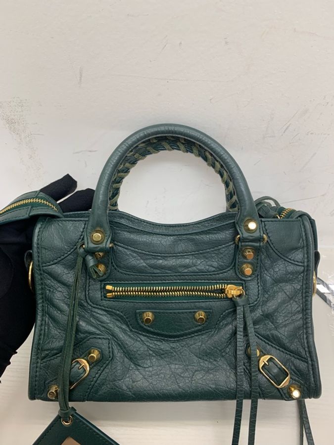 Balenciaga mini city 墨綠-1