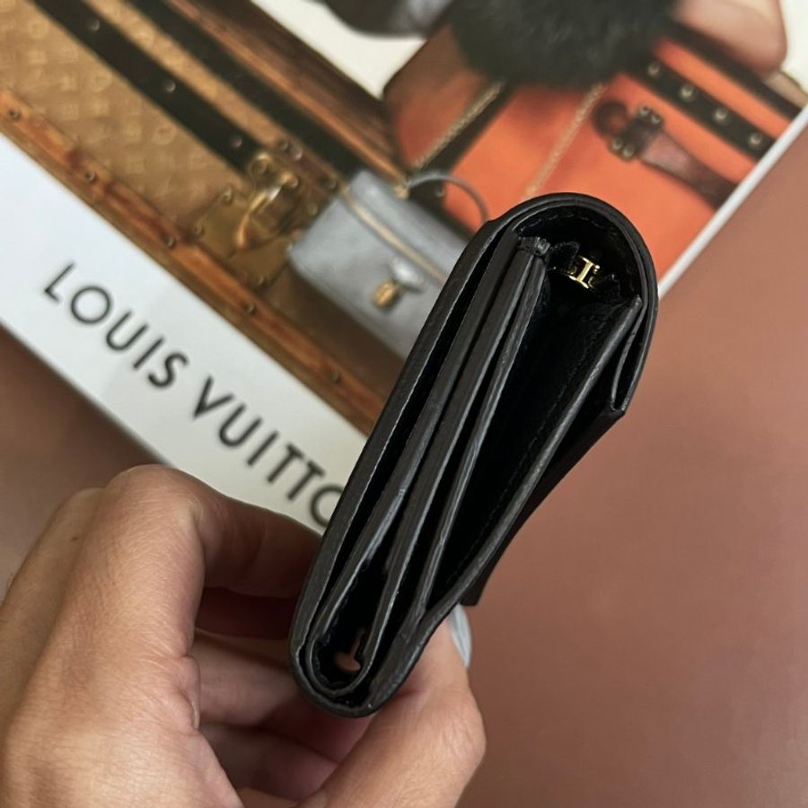 ::LOIUS VUITTON:: LV M80725 Zoé 雙色花紋短夾三摺錢包-7