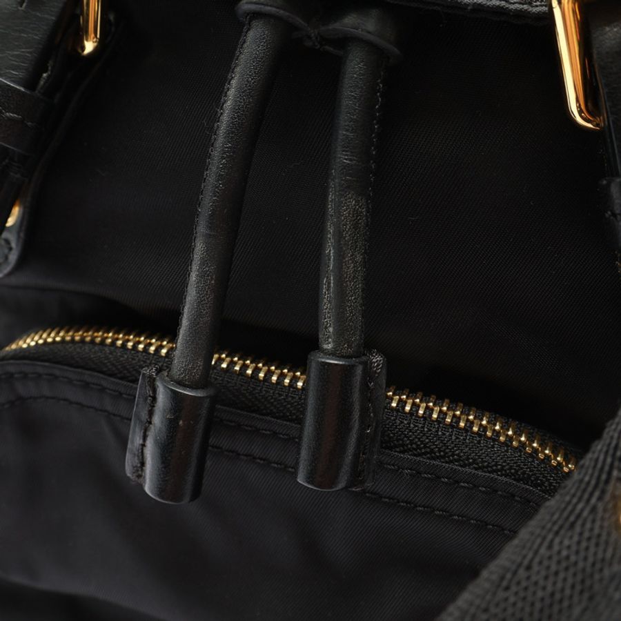黑色 尼龍帆布 後背包【BURBERRY 巴寶莉】 4075972-7