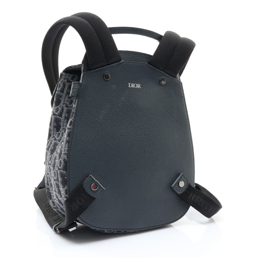 Mini Gallop Sling 後背包 深藍/淺褐色 帆布/牛皮【Dior 迪奧】-1