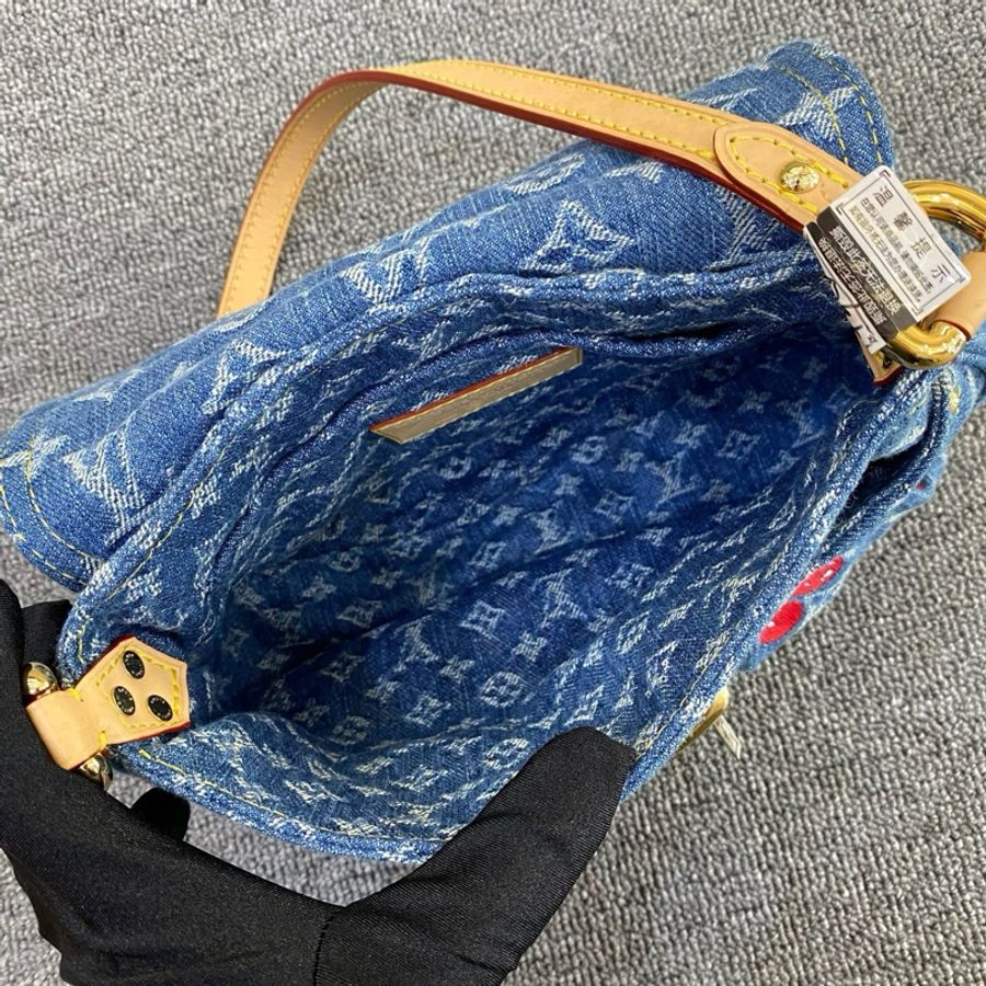 🍒 LV路易威登 村上隆聯名款 櫻桃元寶包單肩包腋下包 芯片款-6