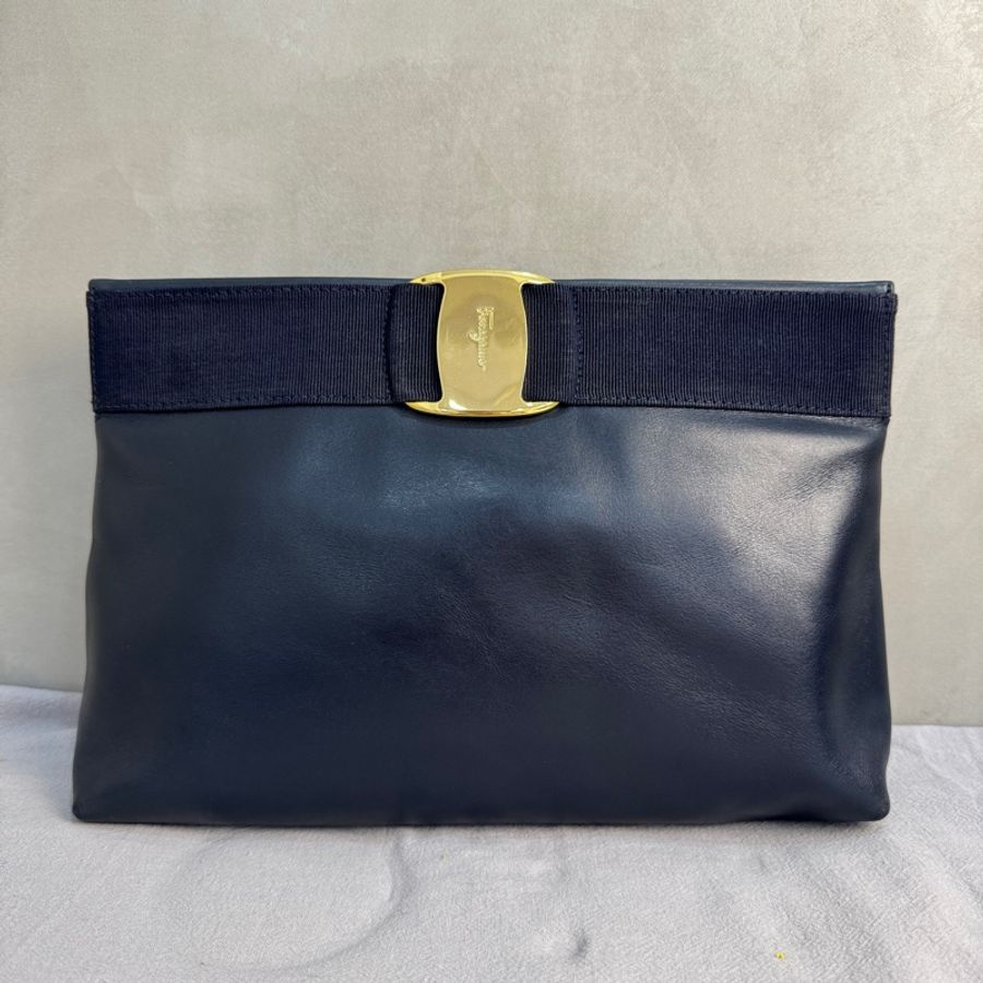 【赫蒂國際精品】Ferragamo 菲拉格慕 兩用手拿包 vintage-3