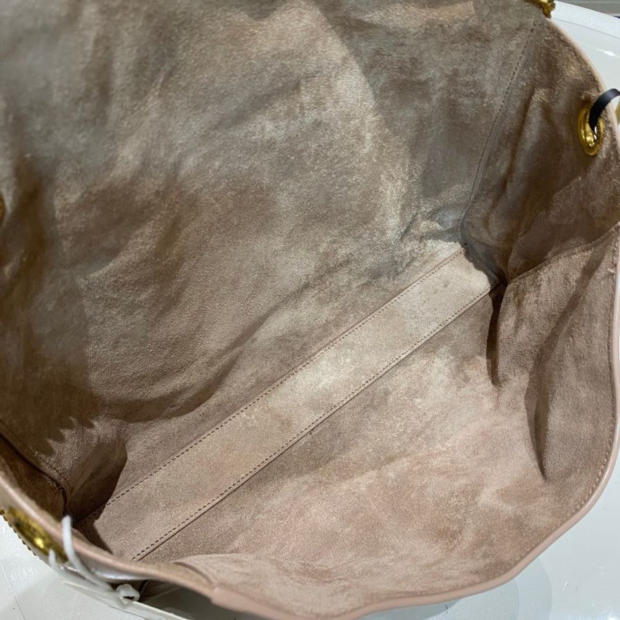 YSL圣罗兰奶茶色双面KATE链条包 28*6*18-5