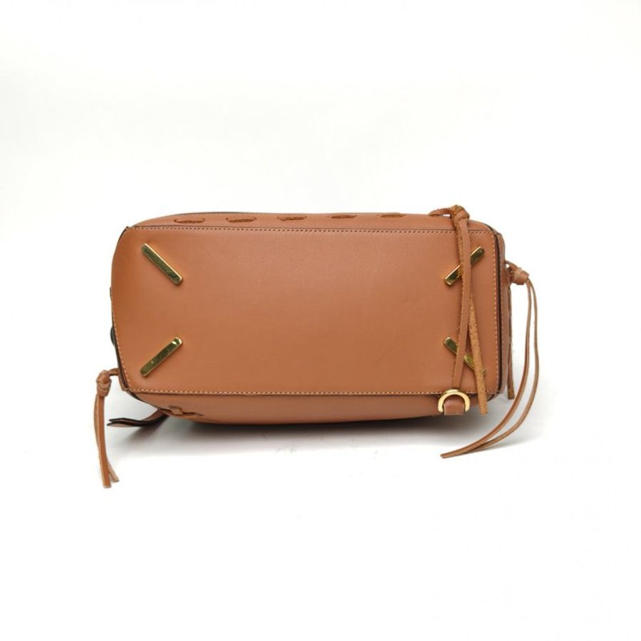 LOEWE Puzzle29幾何包中號棕色牛皮肩背包-4