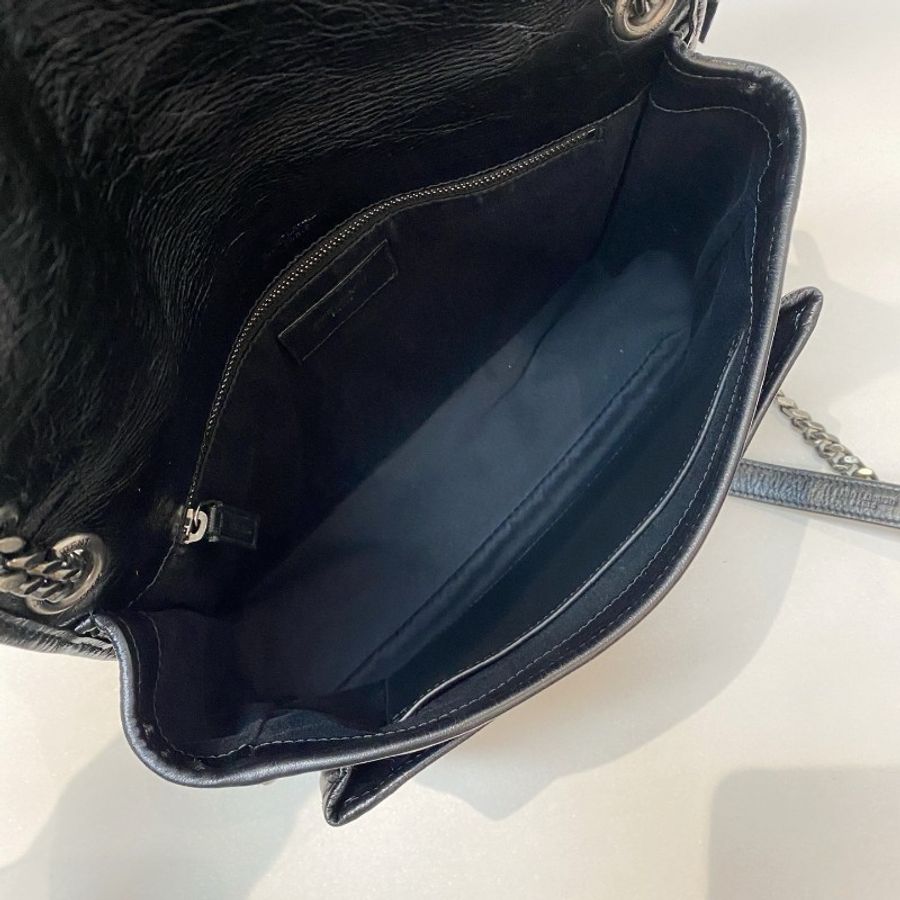 YSL圣罗兰 NIKI黑色中号单肩斜挎链条包27*22*9-9