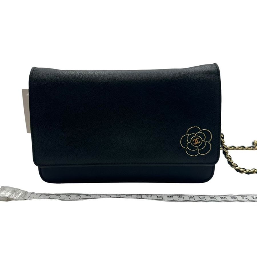 【美收精品】CHANEL 黑色皮革信封包 C-674【隔月月中將轉賣至日本 上架期限30天】-14