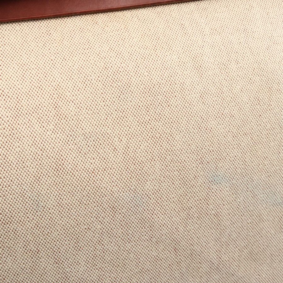 愛馬仕 Herbag MM Rouge H 肩背包 Hunter 皮革 Toile H 帆布 米色 F-7
