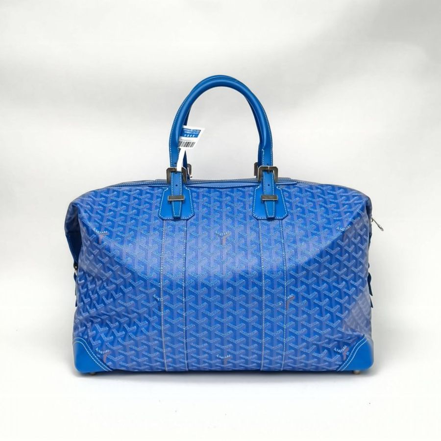 GOYARD Bowling45Y藍色PVC肩背包-2