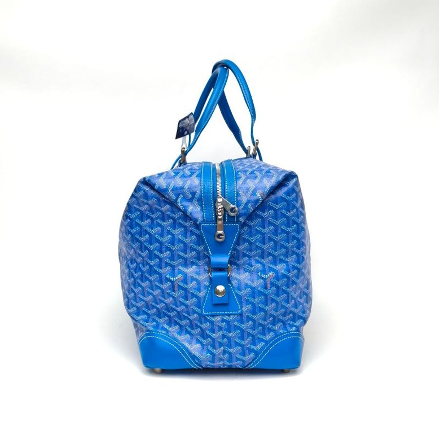 GOYARD Bowling45Y藍色PVC肩背包-3