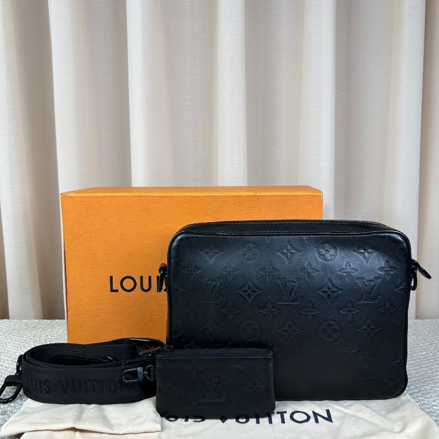 Louis Vuitton Trio黑武士二合一郵差包-1