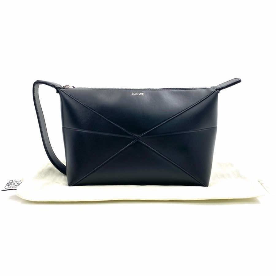 Loewe 羅意威 新款黑色全皮puzzle手拿包 尺寸23/16-0