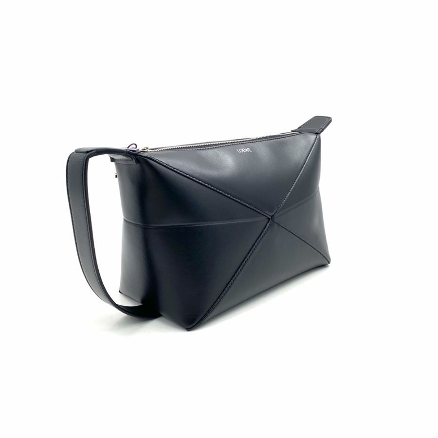 Loewe 羅意威 新款黑色全皮puzzle手拿包 尺寸23/16-1