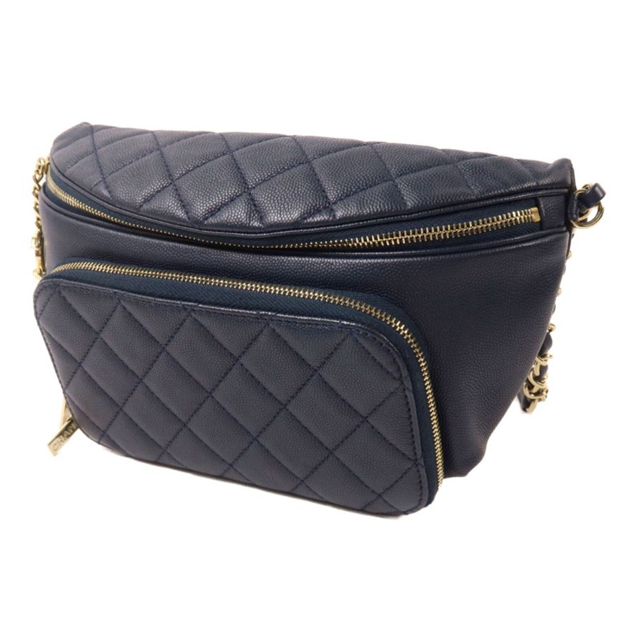 CHANEL 牛皮皮革Business Affinity Waist Bag鏈帶腰包-2