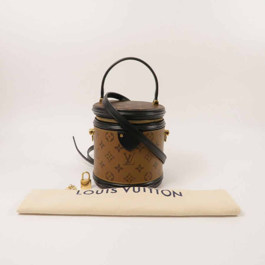 LOUIS VUITTON Monogram Reverse Cannes金扣手挽肩背兩用袋-10