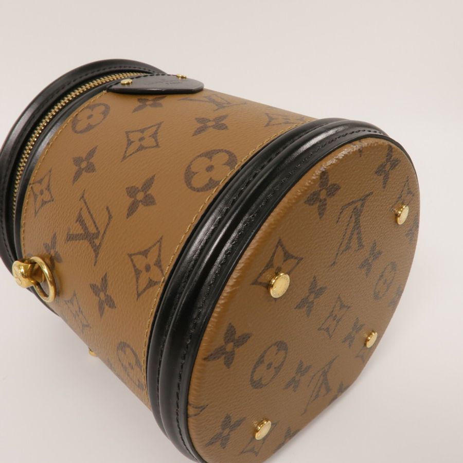 LOUIS VUITTON Monogram Reverse Cannes金扣手挽肩背兩用袋-11