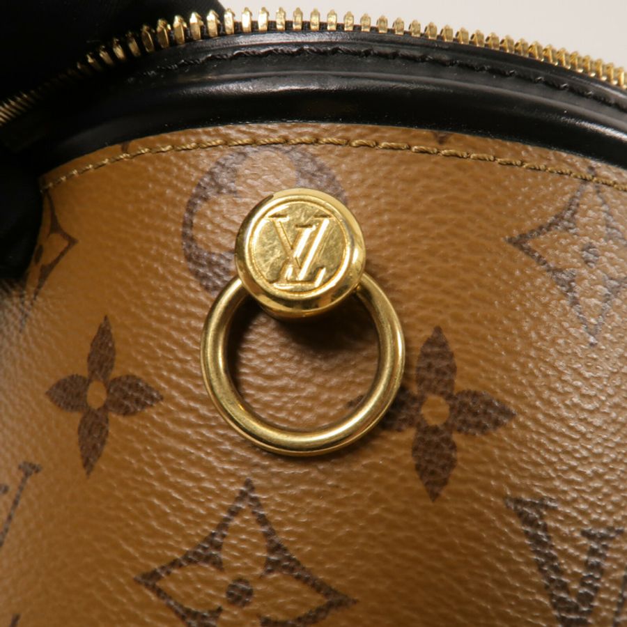 LOUIS VUITTON Monogram Reverse Cannes金扣手挽肩背兩用袋-15