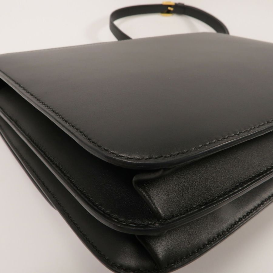 HERMES Sombrero皮革2002-26肩背袋Noir-11