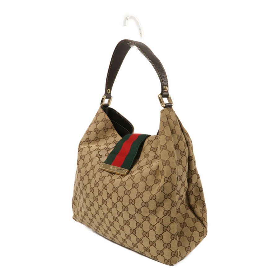 GUCCI 帆布GG Web Hobo肩背袋-1