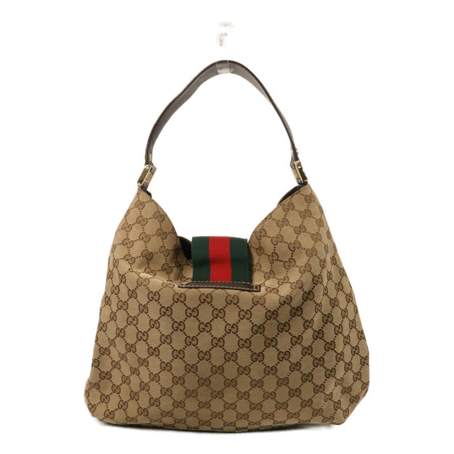 GUCCI 帆布GG Web Hobo肩背袋-2