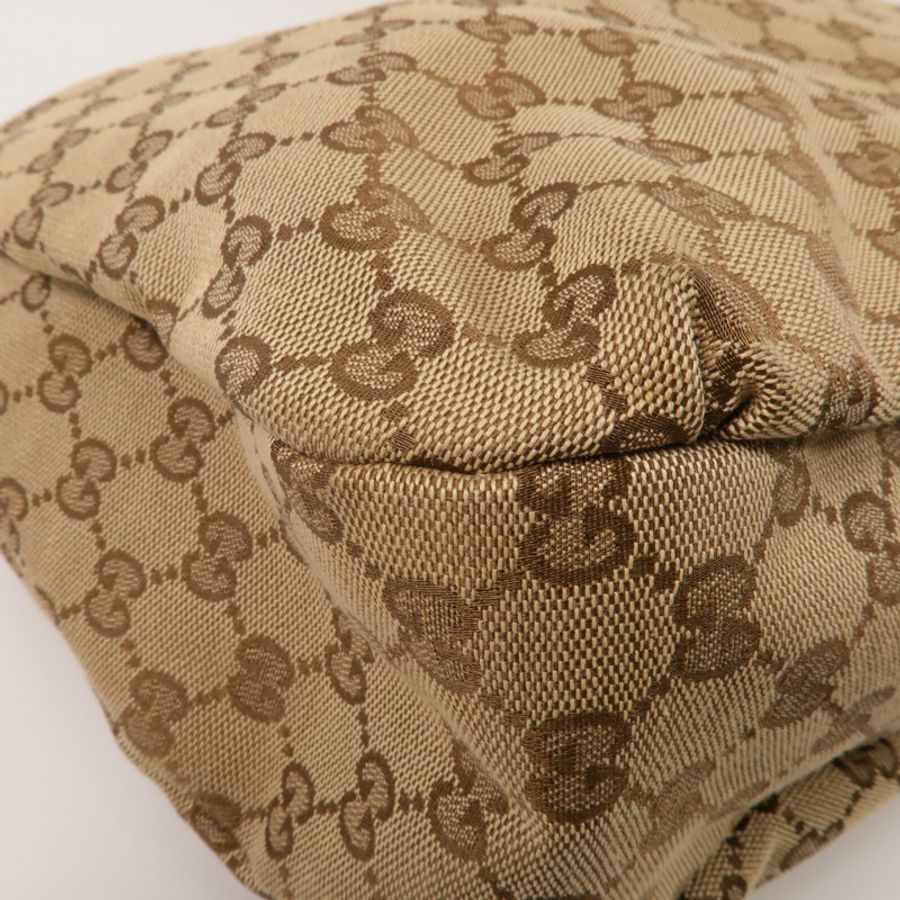 GUCCI 帆布GG Web Hobo肩背袋-10