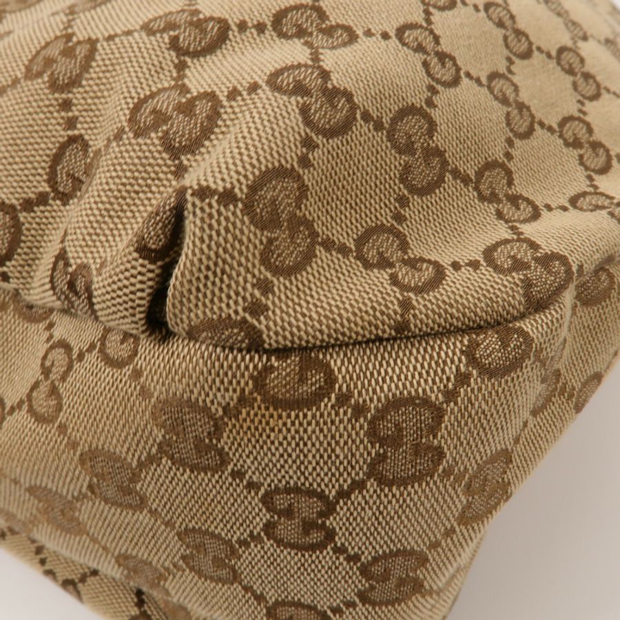 GUCCI 帆布GG Web Hobo肩背袋-13