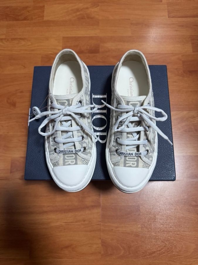 Dior迪奧Walk'n Oblique刺繡CD板鞋 灰色 37.5碼-2