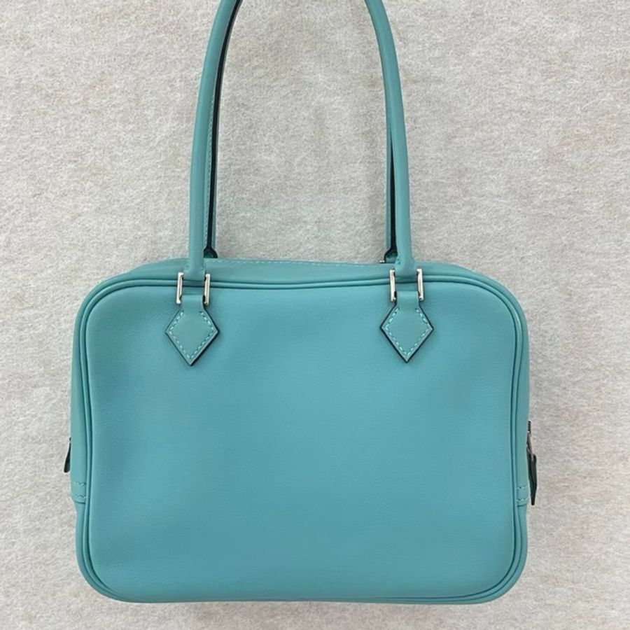 Hermes 愛馬仕Mini plume 馬卡龍藍 swift皮 X刻-2