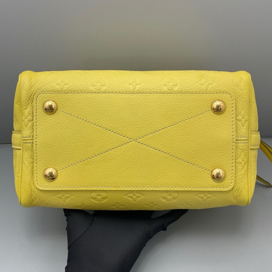 Louis Vuitton 路易威登 speedy25黃色肩帶款缺肩帶/25*18*15cm-2