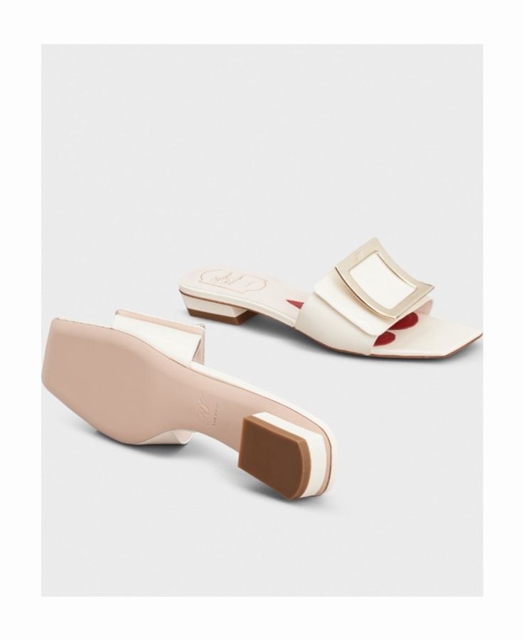 Roger Vivier 女士 Belle Vivier 搭扣涼拖34.5 35.5 36 36.5碼跟高: 2.5cm-3