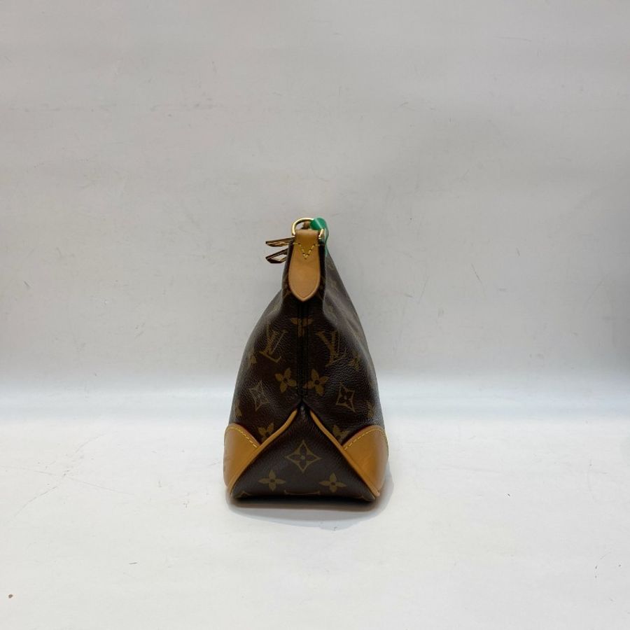 芯片款LV路易威登Boulogne老花牛角包18*26*10.5-3