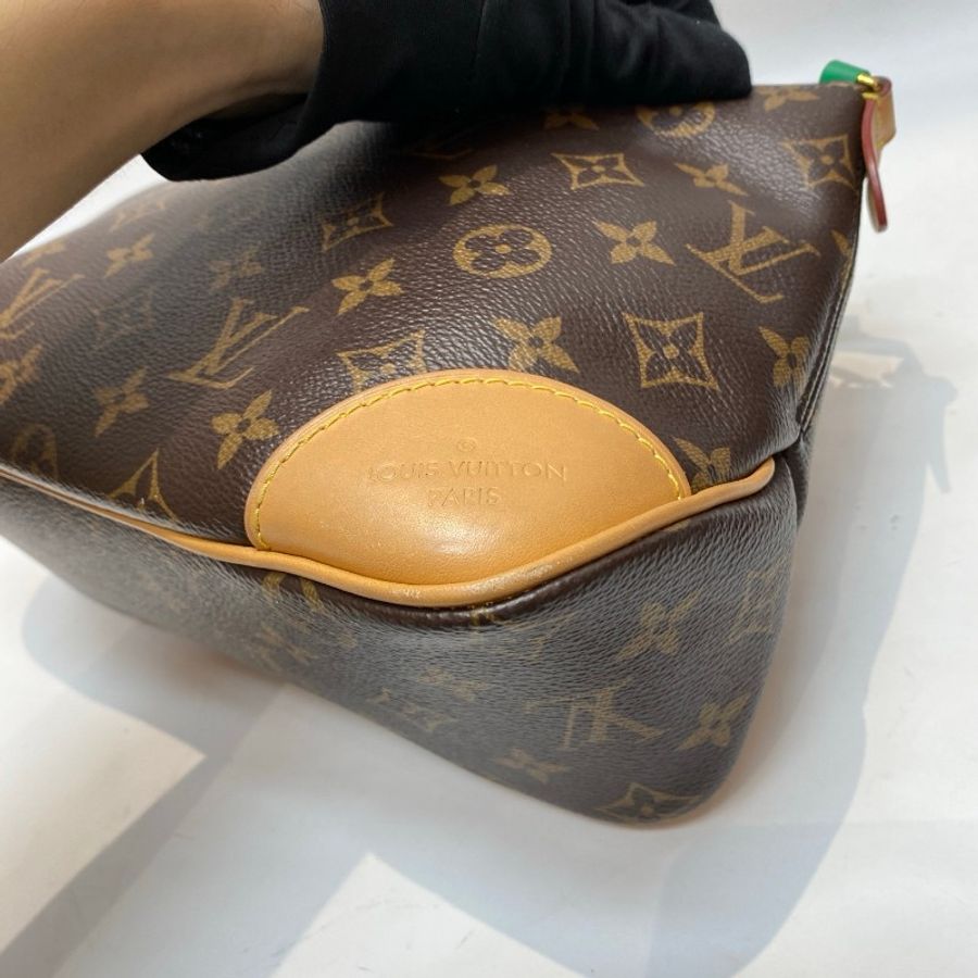 芯片款LV路易威登Boulogne老花牛角包18*26*10.5-16