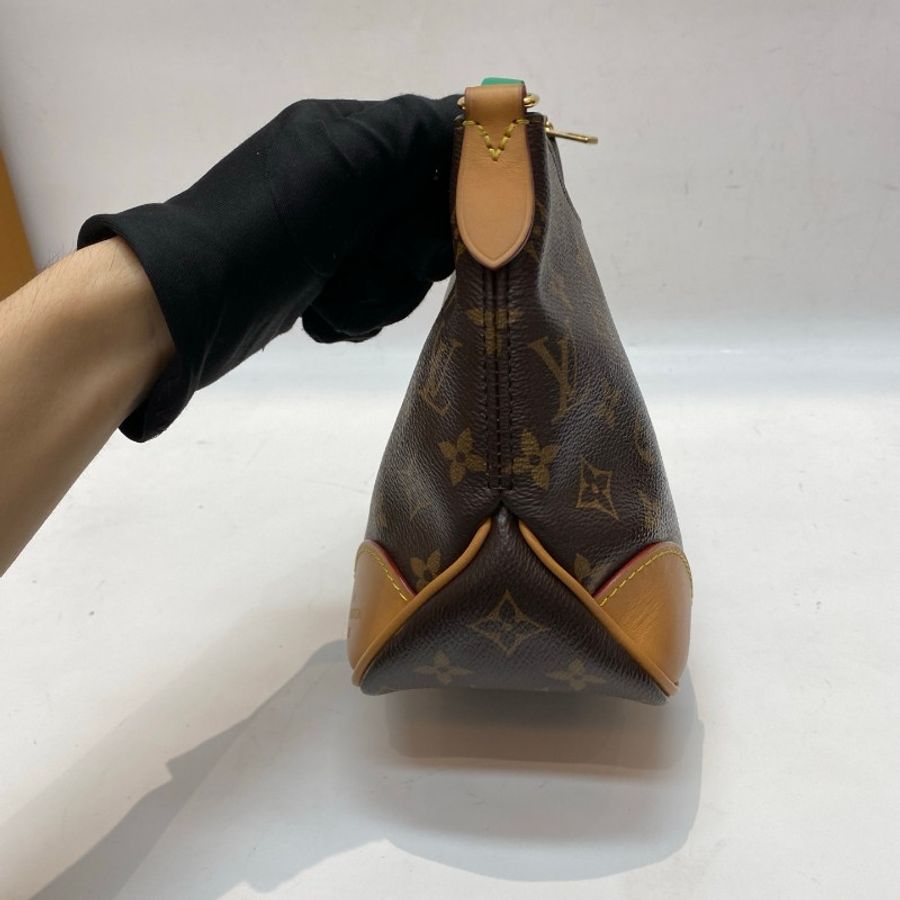 芯片款LV路易威登Boulogne老花牛角包18*26*10.5-19