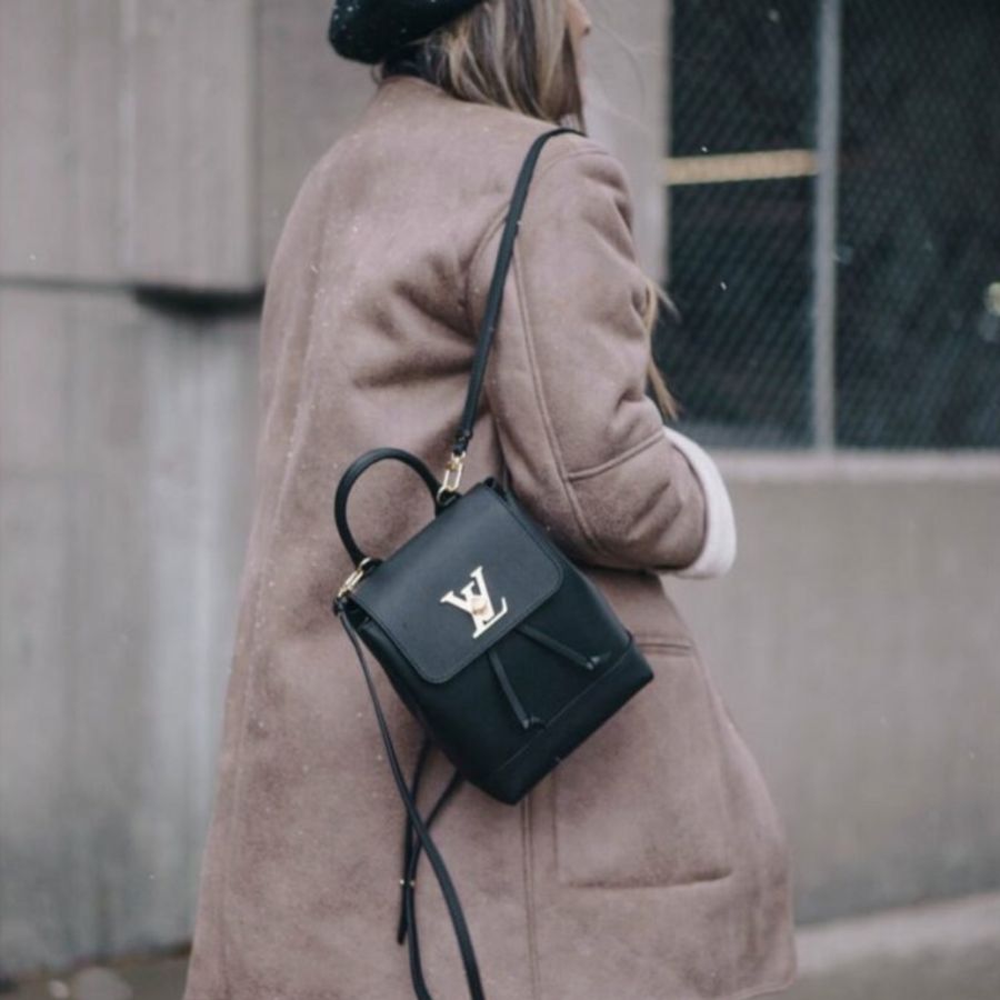 LV Lockmem迷你粒紋皮後背包 M54573-1