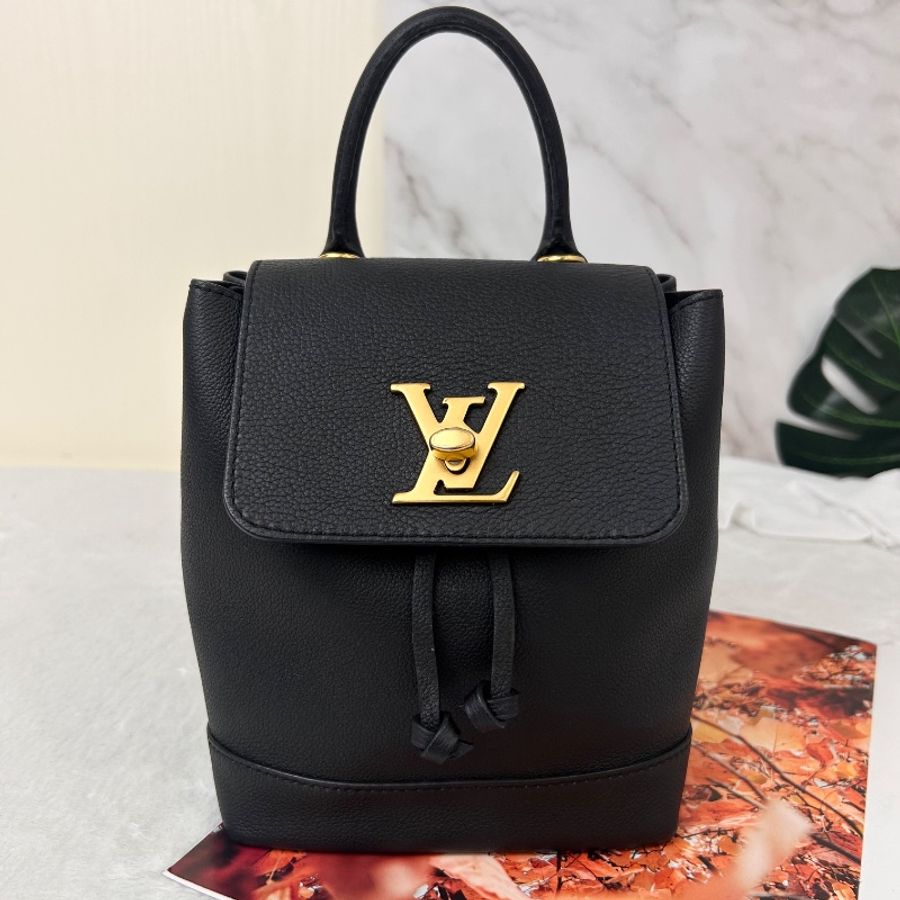 LV Lockmem迷你粒紋皮後背包 M54573-5