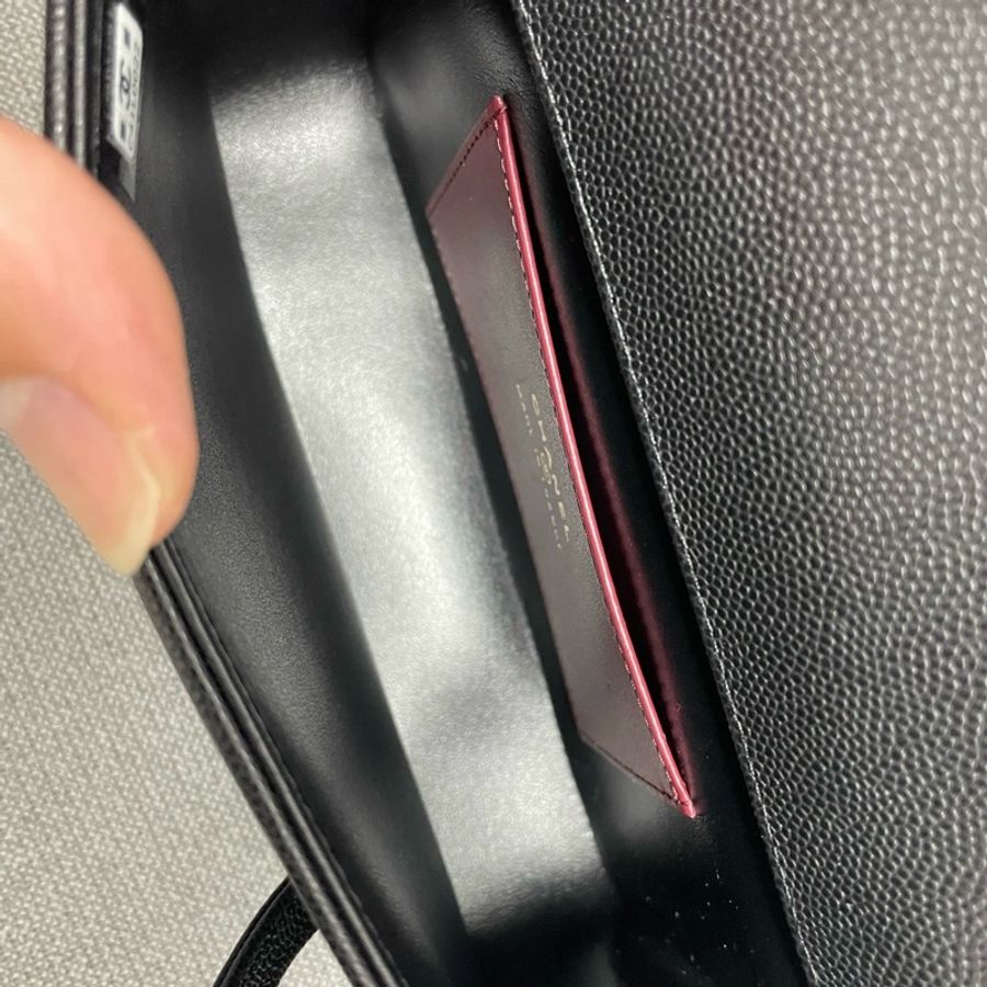 Chanel香奈兒 黑金全皮Preppy Coco迷你腋下包單肩包-8