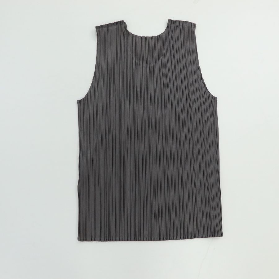 ISSEY MIYAKE三宅一生 深灰色 褶皺 背心 上衣 SIZE3-7