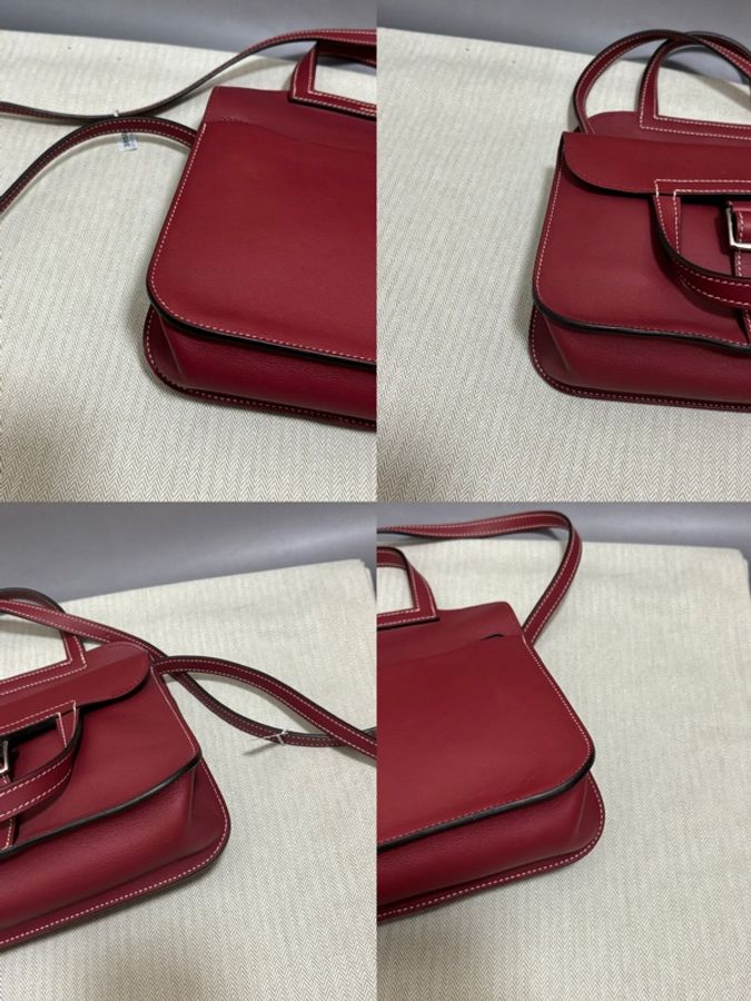 Hermes mini Halzan 石榴紅-8