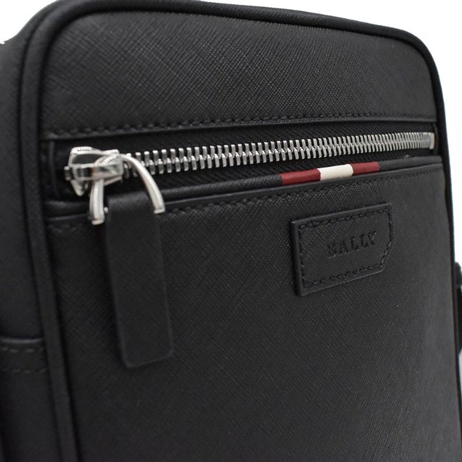 【門市全新現貨】BALLY LOGO 經典防刮直立斜背包方包公事包(附原廠防塵套)-3