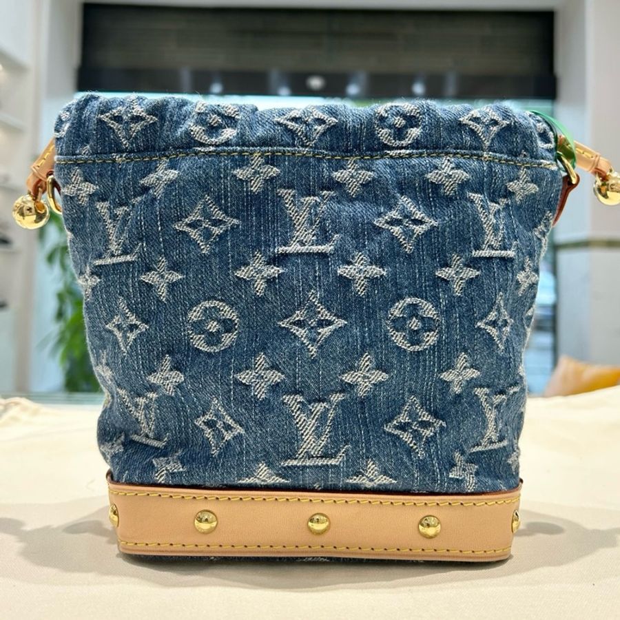 LV 路易威登 nano noe 丹寧牛仔小水桶包手提包單肩包斜挎包-2