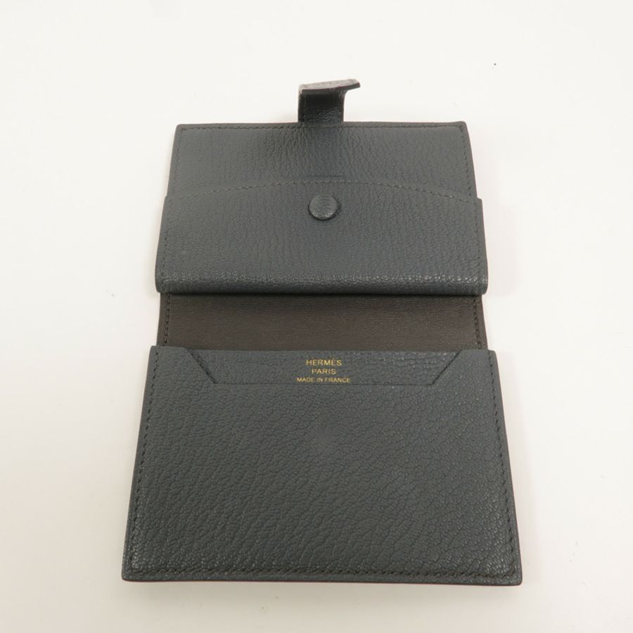 HERMES Chevre皮革Bearn Mini Wallet卡片套-6