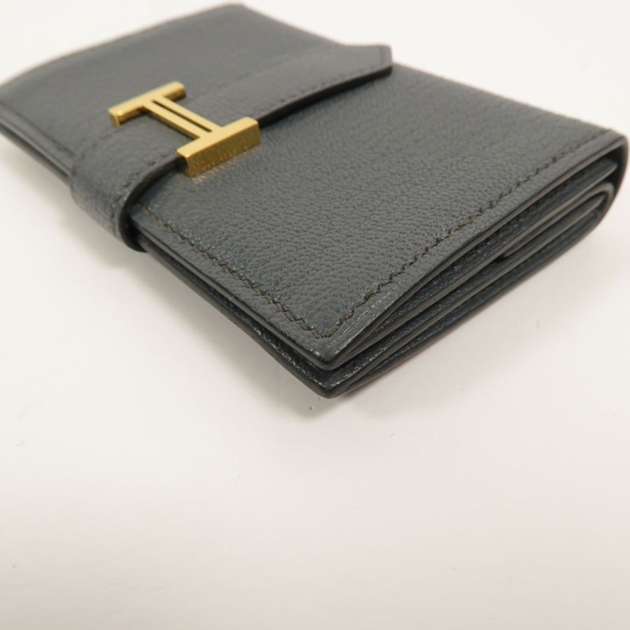 HERMES Chevre皮革Bearn Mini Wallet卡片套-12