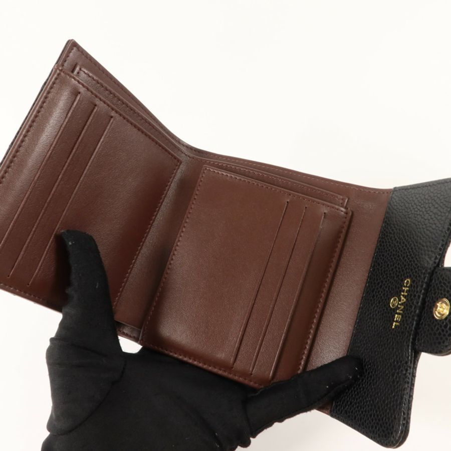 CHANEL 牛皮皮革Classic Small Flap Wallet錢包-4