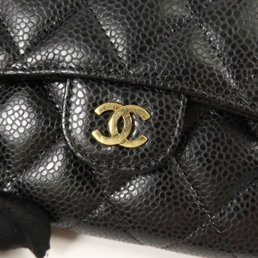 CHANEL 牛皮皮革Classic Small Flap Wallet錢包-9