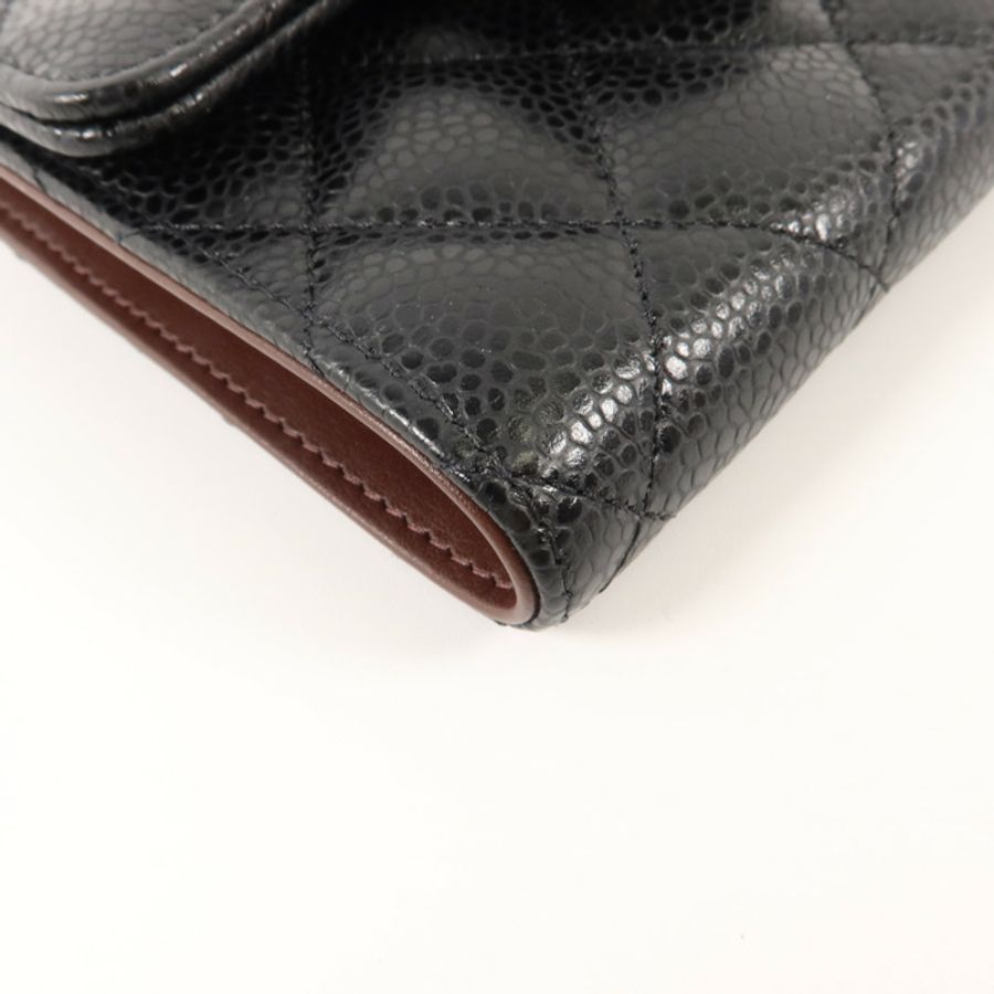 CHANEL 牛皮皮革Classic Small Flap Wallet錢包-11