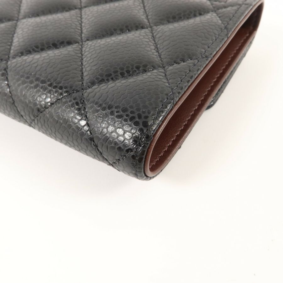 CHANEL 牛皮皮革Classic Small Flap Wallet錢包-12