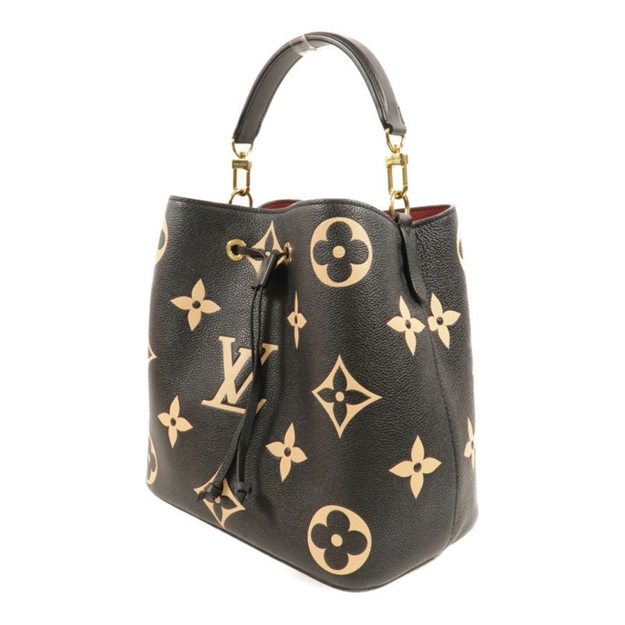 LOUIS VUITTON Monogram Empreinte Bicolor Neo Noe MM金扣手挽肩背兩用袋-2