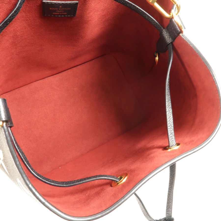 LOUIS VUITTON Monogram Empreinte Bicolor Neo Noe MM金扣手挽肩背兩用袋-4