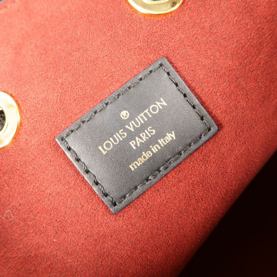 LOUIS VUITTON Monogram Empreinte Bicolor Neo Noe MM金扣手挽肩背兩用袋-7